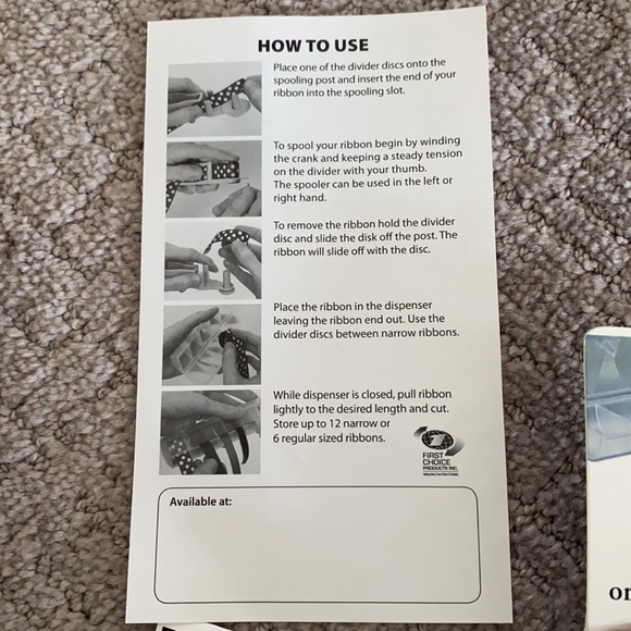 Ribbon organizer and dispenser - Picture 2 of 2